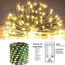 Світлодіодна гірлянда "Роса" 100м 1000 LED с ПУ тепле біле світло. LU1002ww (1 ящик = 100 шт)