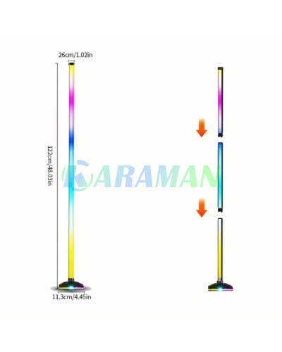 RGB торшер Ambient Floor Lamp 1.2м з APP на телефон. MA792 (1 ящик = 40 шт) RGB торшер Ambient Floor Lamp 1.2м з APP на телефон. MA792 (1 ящик = 40 шт)
