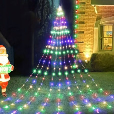 Гирлянда "Конский хвост" 400 LED 20 нитей ,2 м,Мульти(разноцветная),USB MA750multi (1ящ.= 200 шт)