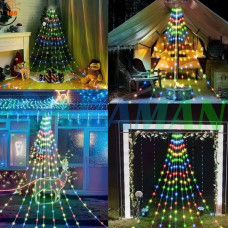 Гірлянда "Кінський хвіст" 400 LED 20 ниток, 2 м, Мульті(різнокольорова), USB MA750multi (1 ящик = 200 шт)