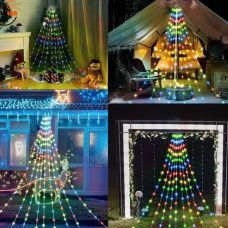 Гирлянда "Конский хвост" 400 LED 20 нитей ,2 м,Мульти(разноцветная),USB MA750multi (1ящ.= 200 шт)