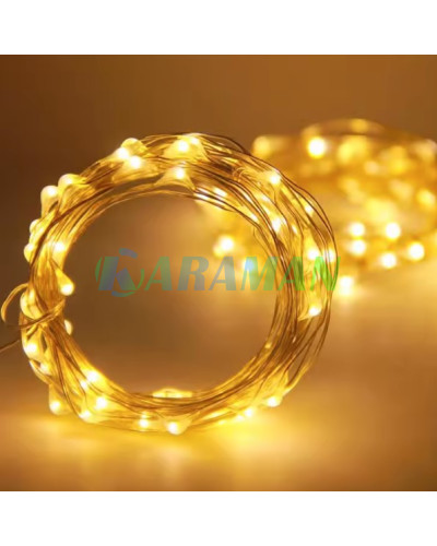 Гірлянда 5м 50 LED тепле біле світло USB з пультом 8 режимів. MA739warmwhite (1 ящик = 200 шт)