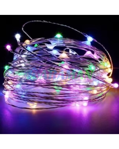 Гирлянда 5м 50 LED разноцветная USB с пультом 8 режимов. MA739multi (1ящ.= 200 шт)