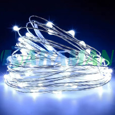 Гірлянда "Роса" 5м 50 LED біла USB з пультом 8 режимів. MA739white (1 ящик = 200 шт)