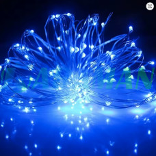 Гирлянда "Роса" 5м 50 LED USB с пультом 8 режимов, синяя. MA739blue (1ящ.= 200 шт)