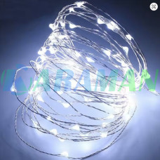 Гірлянда "Роса" 10м 100 LED USB з пультом, біла 8 режимів. MA740white (1 ящик = 200 шт)
