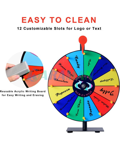 Ігрове колесо Lottery Wheel діаметром 30 см. MA782 (1 ящик = 10 шт)