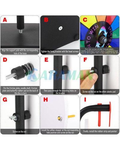 Ігрове колесо Lottery Wheel діаметром 30 см. MA782 (1 ящик = 10 шт)