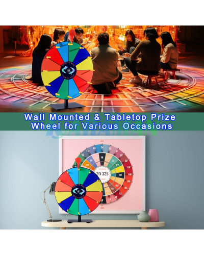 Ігрове колесо Lottery Wheel діаметром 30 см. MA782 (1 ящик = 10 шт)