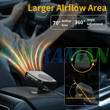 Автомобільний обігрівач-вентилятор 12V 250W. MA805 (1 ящик = 60 шт)