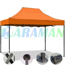 Раздвижной Шатер 3*4.5 Оранжевый (Черный каркас). sh345orang