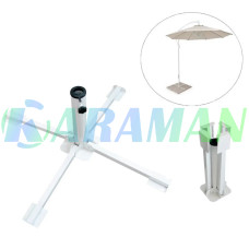 Подставка белая металлическая под зонт диаметр 3.5 HYC103white  (1ящ.=10шт.)