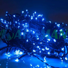 Гірлянда-нитка 180 LED, синє світло, зелений провід. G51 (1 ящ. - 48 шт.)