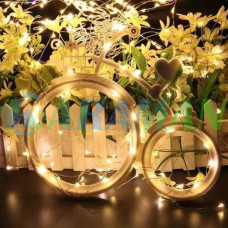Xmas гірлянда 50 LED 5 м «Крапля роси» (теплий білий) на батарейках 1 режим. zar99wm (1ящ. = 200 шт.)