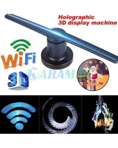 3D Голограма Проектор 42см WiFi + Bluetooth, пульт та SD MA806 (42 см, 234 LED) (1ящ.=25шт.)