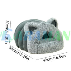 Домик для животных серый M 50*42*30см MA817 (1 ящ. = 7 шт.)