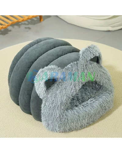 Домик для животных серый M 50*42*30см MA817 (1 ящ. = 7 шт.) Домик для животных серый M 50*42*30см MA817 (1 ящ. = 7 шт.)