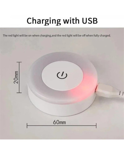 Лампа світильник нічник LED SK сенсорний перемикач MicroUSB KAR24 (1 ящ. = 100 шт.)