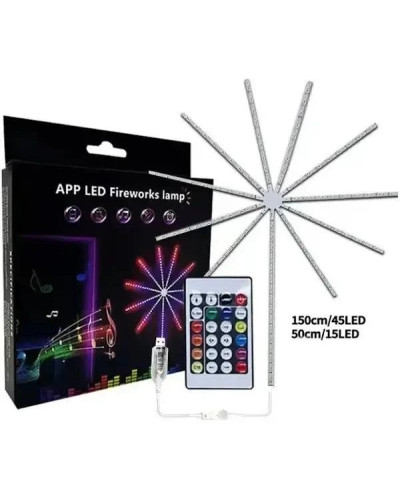 Декоративная настенная LED гирлянда-лента с пультом и Bluetooth управлением, USB KAR44 (1 ящ. = 100 шт.)