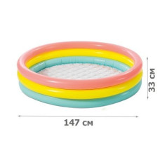 Дитячий надувний басейн INTEX 57422 147*33 см з надувним дном KAR100 (1 ящ. = 6 шт.)