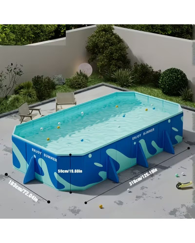 Портативний складаний басейн Pool 318х183х50 см, KAR107 (1ящ. = 1 шт.)