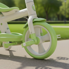Велосипед беговел дитячий 2в1 з батьківською ручкою, Зелений SCO22green (1ящ. = 5 шт.)