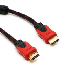Кабель HDMI–HDMI (V1.4) з фільтром, тканинна оболонка, 1.5 метрів. ART0085 (1 ящ. = 200 шт.)
