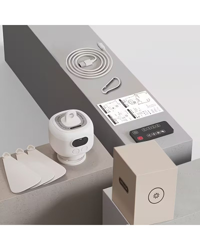 Акумуляторний універсальний вентилятор з підсвічуванням 8000mAh 2в1 з пультом KAR120 (1 ящ. = 20 шт.)