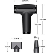 Компактный аккумуляторный фен для сушки и укладки волос 3600MAh, черный KAR185 (1 ящ. = 36 шт.)