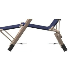 Крісло-шезлонг для пікніка розкладне 153 х 60 х 30 см сине KAR199darkblue (1 ящ. = 1 шт.)