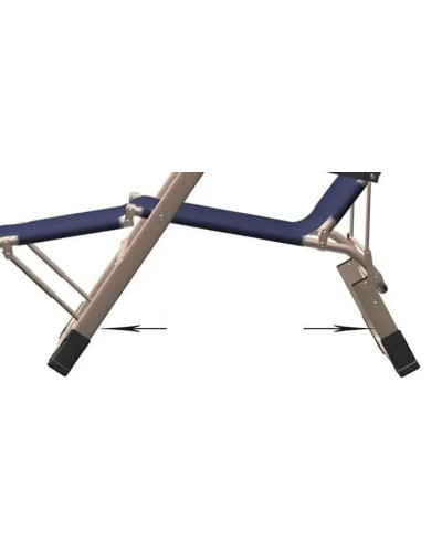 Крісло-шезлонг для пікніка розкладне 153 х 60 х 30 см сине KAR199darkblue (1 ящ. = 1 шт.)