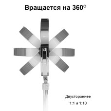 Зеркало косметическое с подсветкой 20 см с 3-кратным увеличением KAR204 (1 ящ. = 10 шт.)