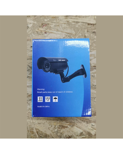 Муляж камери відеоспостереження Camera з датчиком руху, фальш камера CCTV з LED-індикатором, імітація охоронної камери, чорна 160×80×73 мм KAR249 (1 ящ. = 60 шт.)