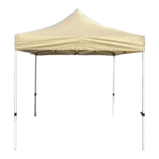Розсувний намет 2*2 посилений Бежевий (Білий каркас)